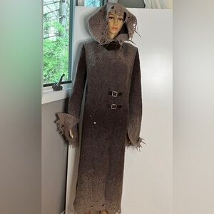 Casch by Gro Abrahamsson Sz 38 Boiled Wool Coat - Work of Art